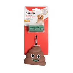 Брелок-диспенсер Camon с пакетами для собачьих фекалий из TPR с 2 рулонами по 15 пакетов (B523/P)