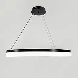 Современная LED люстра в черном каркасе Ø 80 см Ст. M 2702-800 BK | Line F