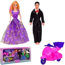 Лялька 8698B у наборі з Кеном, сукні, аксесуари, в коробці (6900001300069)