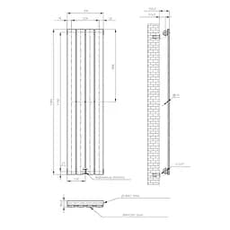 Вертикальний радіатор Navin Largo 300x1200-4, anticor, білий 10-012033-4860, Білий - мініатюра 6