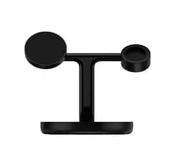 Бездротовий зарядний пристрій Baseus Swan 3-in-1 Wireless Magnetic Charging Bracket 20W WXTE000101 Black