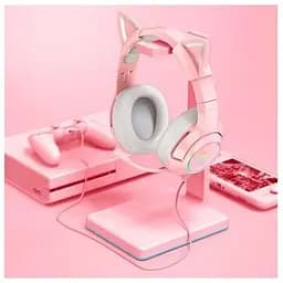 Навушники з вушками Onikuma Gaming Cat Ear K9 7.1 рожеві з підсвічуванням - мініатюра 8