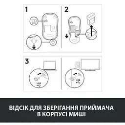 Мишка Logitech M185 Cordless Gray (910-002238) - мініатюра 2