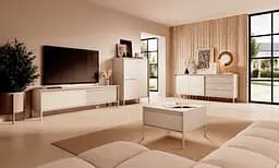 Тумба під телевізор Perfect Home Сенсо / Senso 2-дверна 2D/187 Беж (PFH-091110) - мініатюра 7