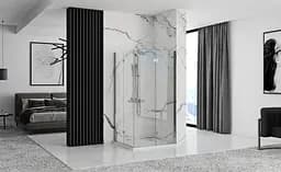 Душова кабіна Rea Fold N2 70x110 chrome REA-K7444 + REA-K7438, Хром, Універсальна, прозорий, хром - мініатюра 5
