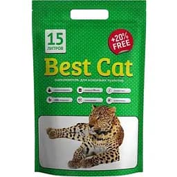 Силікагелевий наповнювач для котячого туалету Best Cat Green Apple 15 л (SGL038)