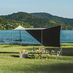 Намет чотиримісний із тентом для кемпінгу Naturehike Ango (CNK2550WS010) коричневий - мініатюра 9