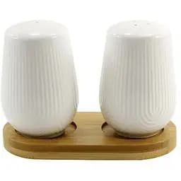 Набор специй Interos на деревянной подставке фарфоровый PJ03448