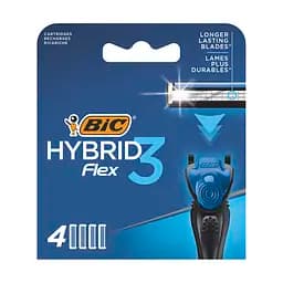 Змінні картриджі для гоління BIC Hybrid 3 Flex, 4 шт.