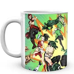 Кружка GeekLand Моя геройская академия My Hero Academia Персонажи на фоне взрыва MHA 02.521 330 мл белая