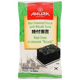 Норі снек Akura зі смаком васабі 4.5 г - мініатюра 2