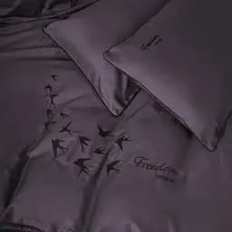 Наволочка MirSon Сатин Elit 0231 Excalibur Freedom 50х50 см темно-фиолетовая (2200010538571)