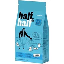 Сухой корм Half & Half для щенков всех пород с говядиной 2 кг