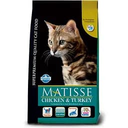 Сухой корм Farmina Matisse Adult Chicken & Turkey для взрослых кошек, курица и индейка, 10 кг
