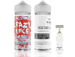 Набор компонентов для самозамеса органической заправки Crazy Juice Cherry Ice 120 мл 0-3 мг Прохладная Вишня (11974)