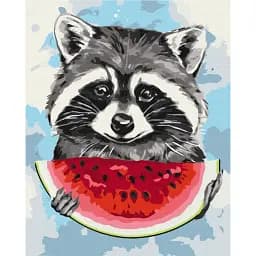 Картина по номерам Brushme Летний енотик 40x50 см