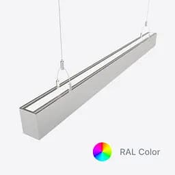 Двосторонній лінійний LED світильник 75Вт ral