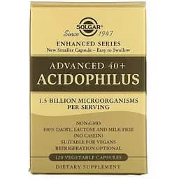 Пробиотики Solgar Acidophilus 40+ Advanced 120 капсул