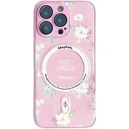 Чохол Epik TPU+PC Secret Garden with MagSafe для Apple iPhone 15 Pro 6.1 Pink