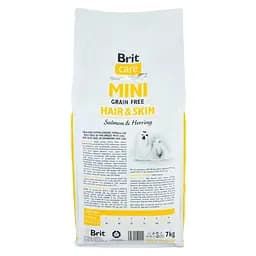 Сухий корм Brit Care GF Mini Hair & Skin 7 кг для собак мініатюрних порід (здорове шкіра і шерсть) - мініатюра 3