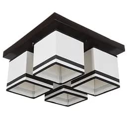 Люстра потолочная Brille с абажуром E14 60W BK (BKL-600S/4)