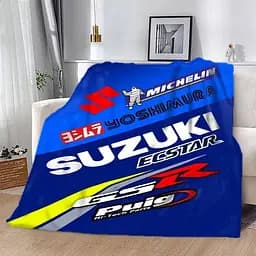 Плед плюшевий на подарунок 3D Suzuki 160х200 см