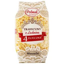 Изделия макаронные Polmak Muszelki фигурные яичные, 250 г (920051)