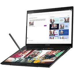 Ноутбук Ultraportabil ASUS Zenbook Duo OLED UX8406MA з процесором Intel Core Ultra 9 185H pana la 5.1 GHz, 14", 3K, OLED, сенсорний, 32GB, 2TB SSD, Intel Arc графікою, Windows 11 Pro, Inkwell сірий - мініатюра 11