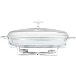 Марміт Edenberg із жароміцного скла з кришкою із нержавіючої сталі 3.2 л (EB-1443)