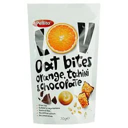 Овсяные снеки Pellito с апельсином, тахини и шоколадом 70 г