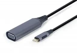 Переходник Cablexpert USB Type-C - VGA, (M/F), 0,15 м, Black (A-USB3C-VGA-01)
