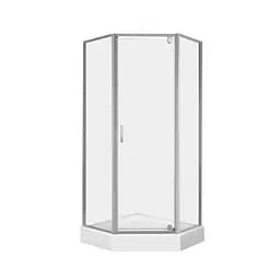 Душевая кабина Qtap Leo CRM10995-AC6 Clear 2020x900x900 мм + поддон Diamond 309912 90x90x12 см с сифоном