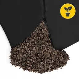 Подушка для йоги та медитації 4FIZJO Zafu кругла 32 x 20 см Black (P-5907739315540) - мініатюра 5