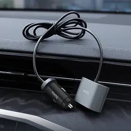 Адаптер автомобільний Hoco Companheiro Front and Rear Seat Z35 азу 3USB + 1Type-C - мініатюра 5