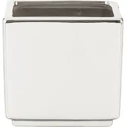 Кашпо для квітів Scheurich Mirror Silver куб 18" дзеркальне