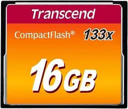 Карта памяти Transcend 16GB Compact Flash CF 133X (TS16GCF133)