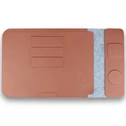 Підставка-чохол для ноутбуку STAND JD-S101 з БЗП 4in1 15W (13-14'') Brown