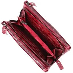 Шкіряний гаманець на три відділення ST Leather 23108 бордовий - мініатюра 6