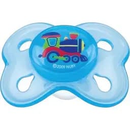 Пустушка Nuby Метелик анатомічна 6-18 міс. блакитна (5797MFSMblu)