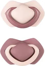 Силиконовая симметричная пустышка Canpol babies Pure Color, розовый, 6-18 мес., 2 шт. (22/645_pin)
