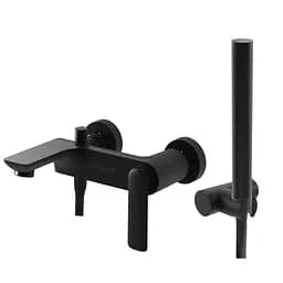 Смеситель для ванны Kohlman Experience black matt настенный KPL-QW110EB Черный матовый