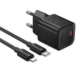 МЗП Hoco N66 Ingenious PD35W (1USB-C) + кабель Type-C to Lightning Black - мініатюра 3