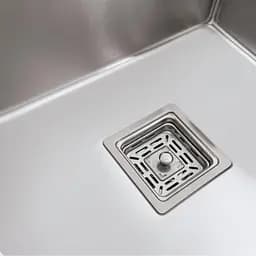 Кухонна мийка Platinum Handmade 780х430х220 L з нержавіючої сталі 3 мм прямокутна квадратний сифон - мініатюра 6