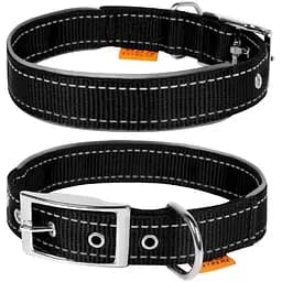 Ошейник для собак DOG Extreme двойной нейлон со светоотражающей вставкой (4820082494780)