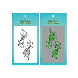 Набір тимчасових татуювань Рибки неонові Tattooshka L-72
