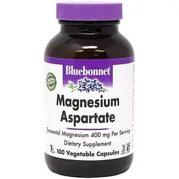 Аспартат магния Bluebonnet Nutrition 400 мг 100 вегетарианских капсул