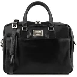 Кожаный портфель для ноутбука Tuscany с передним карманом 40х30х11 см sum0028195