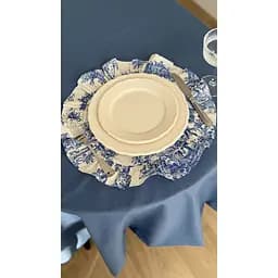 Скатертина  Ecotton Duck водовідштовхувальна 170х220 см Blue (25366) - мініатюра 5