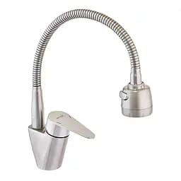 Смеситель для кухни Mixxus Neo-011 с гибким изливом MI6235 Нержавеющая сталь