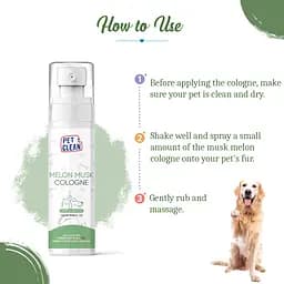 Парфумований спрей Pet Clean Cologne Musk Melon для тварин з ароматом мускусної дині 100 мл - мініатюра 6